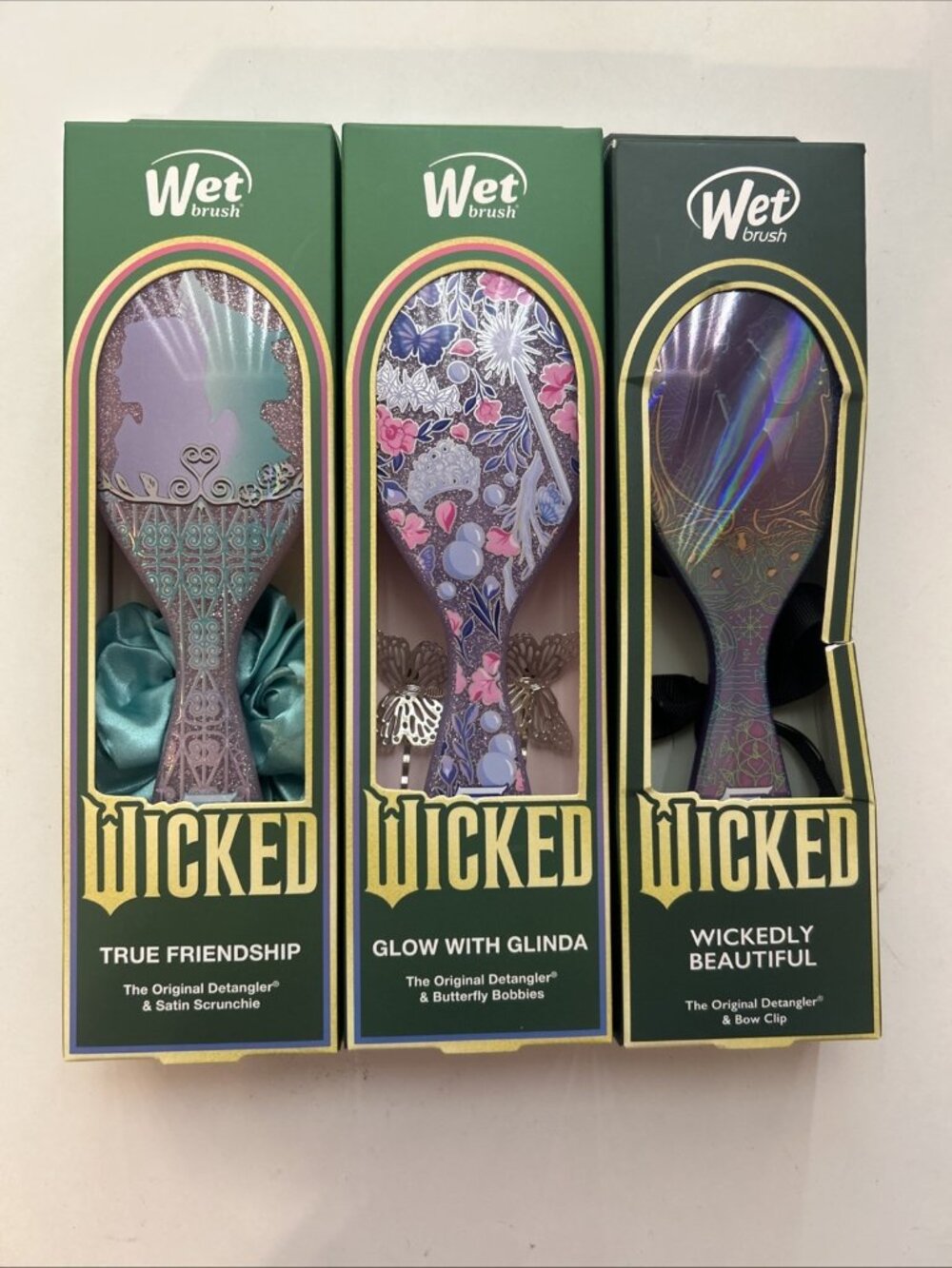 Wicked Wet Brush Set, True Friendship, Wickedly Beautiful, Glow With Glenda, New